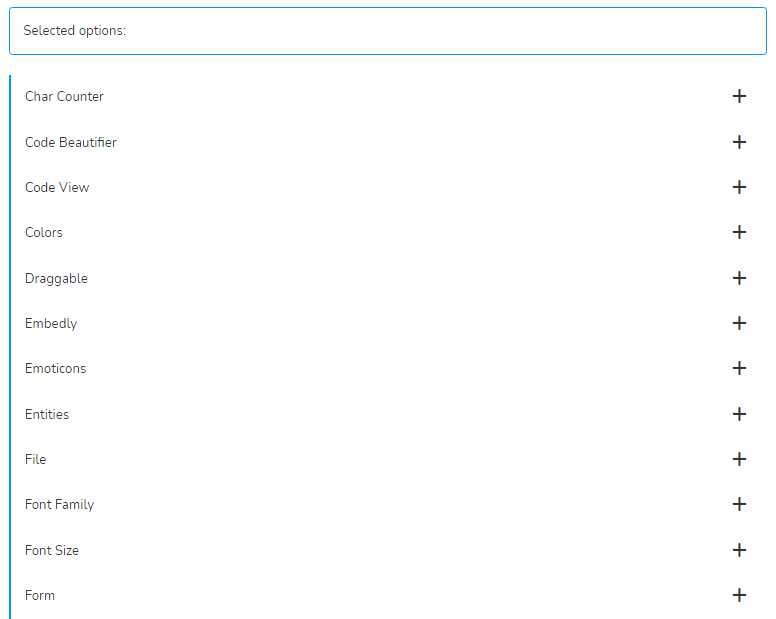 How can I configure my WYSIWYG HTML editor options?