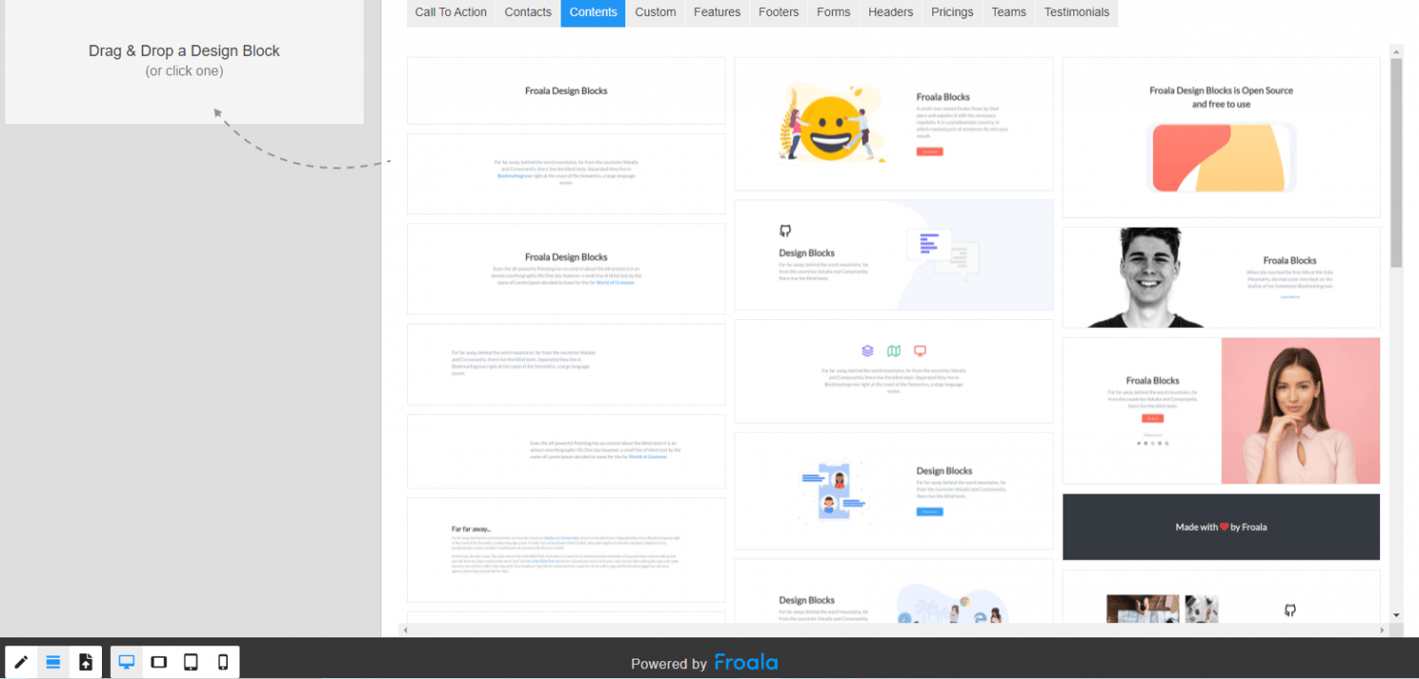 Dig deeper into the design blocks and the images used in the layouts head over to the GitHub project.