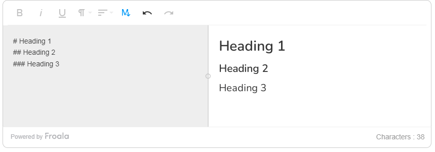 A specific feature or interface element within a web editor or software application.