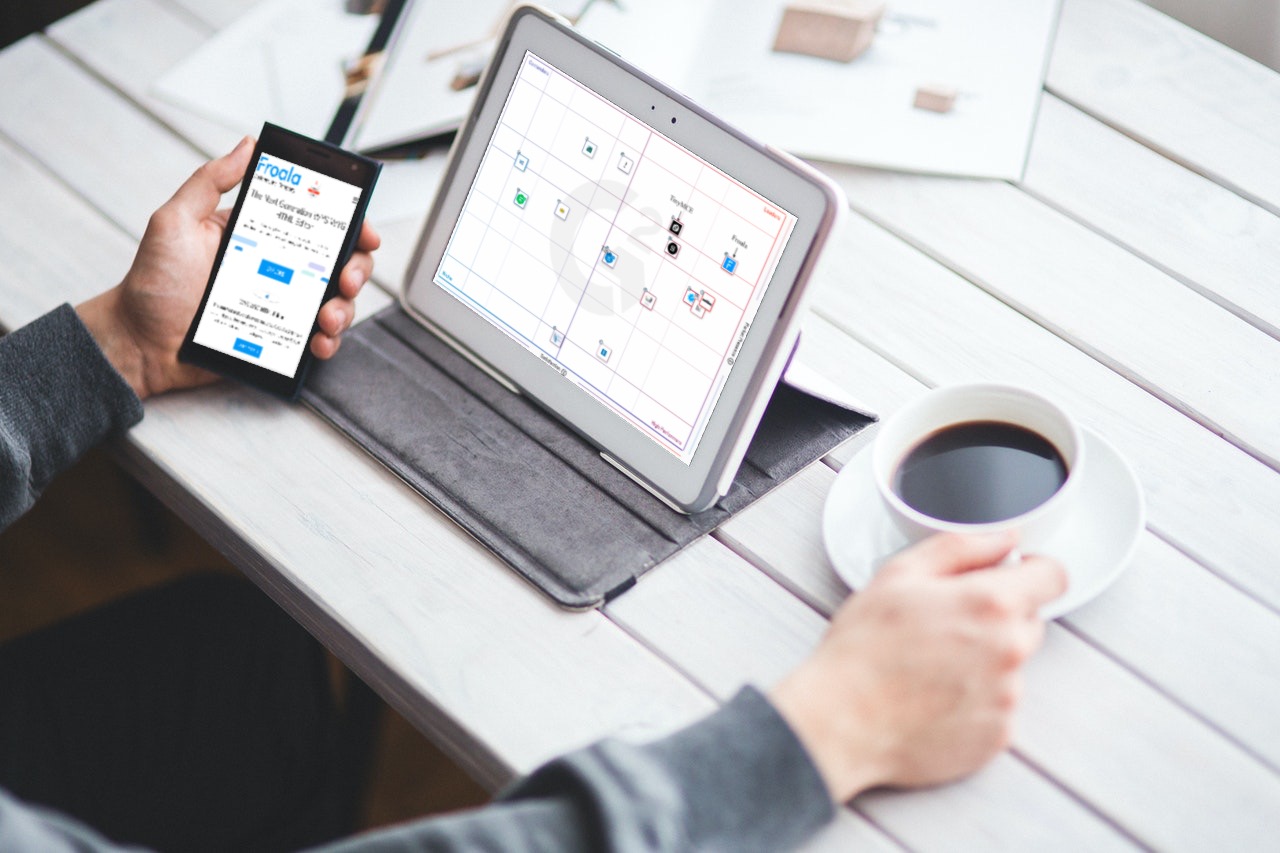 a man holding a keyboard