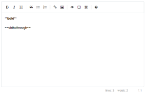 A sample simplemde implementation