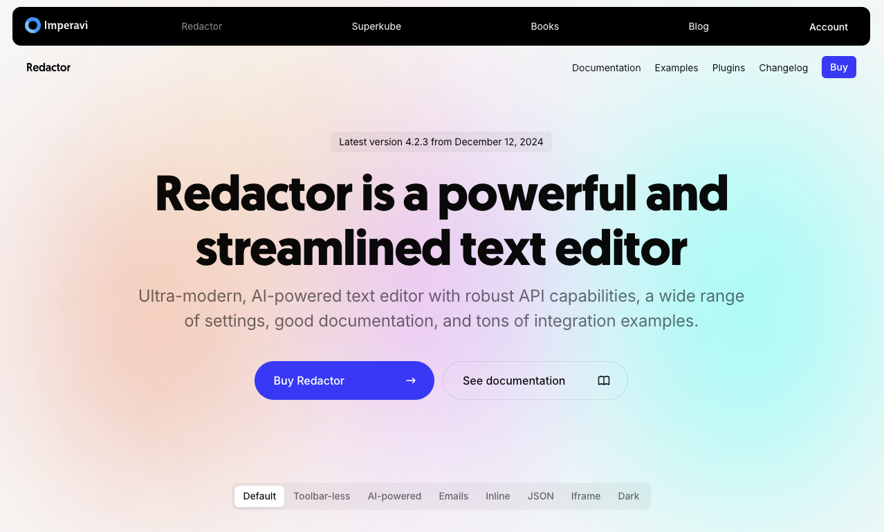 Redactor text editor