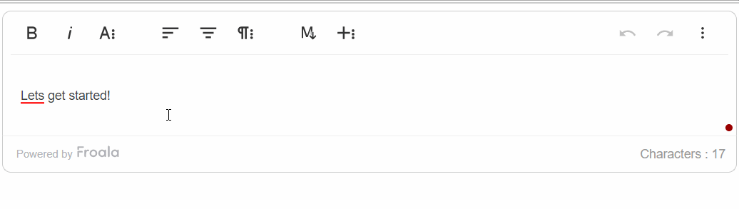 Grammar checking and correction with Froala and Sapling 