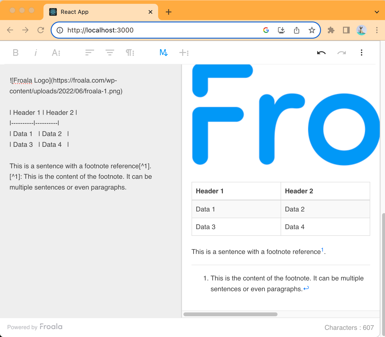markdown footernotes