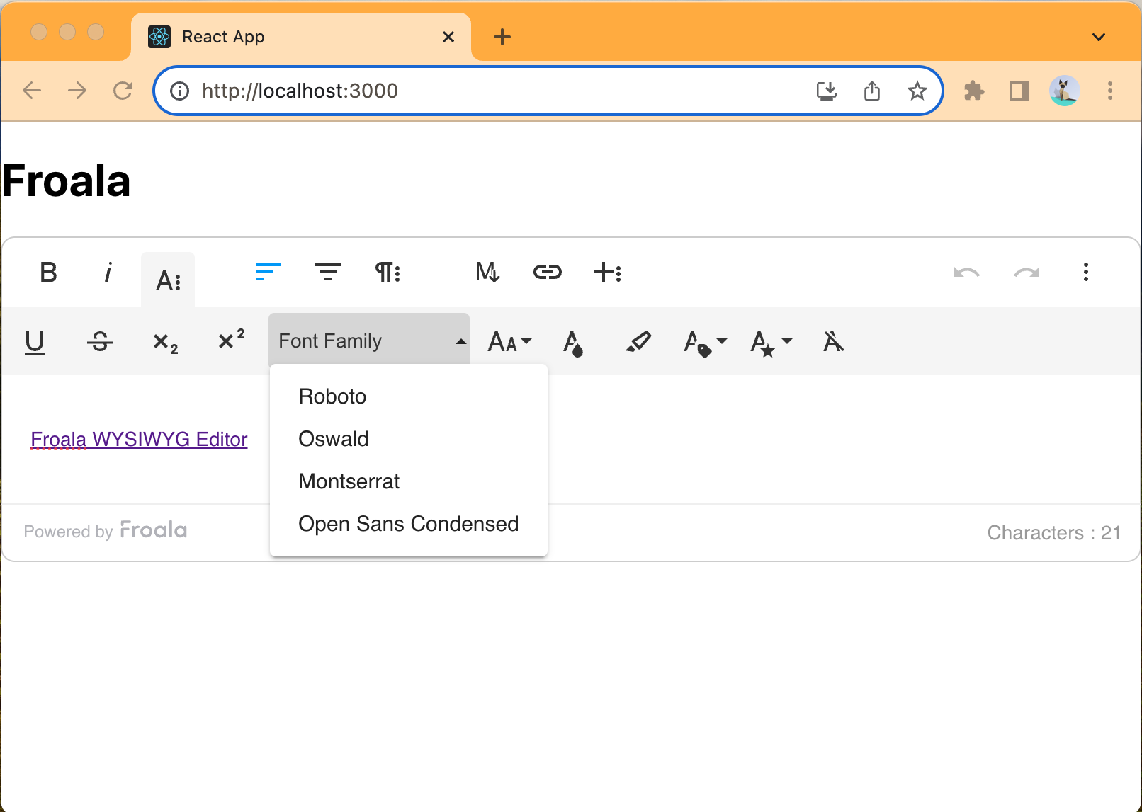 add fonts using Font Family Plugin 