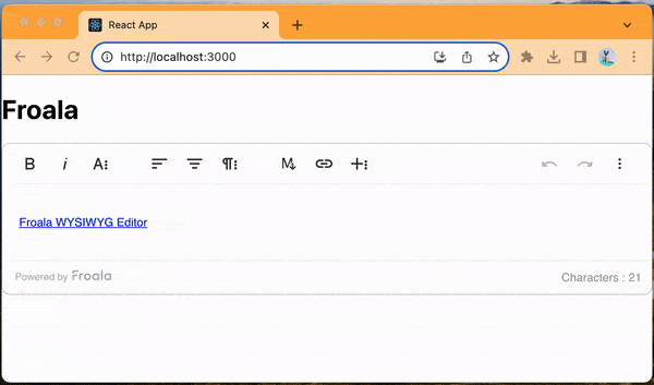 custom Froala Paragraph Styles