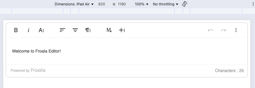 set-content example in Froala editor an html editor software