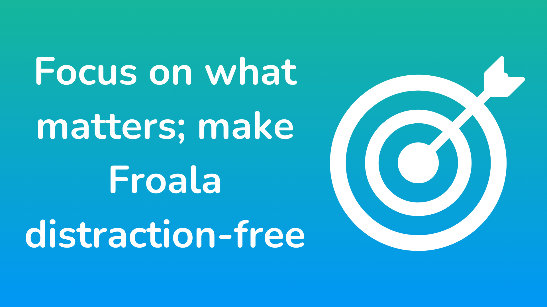 Distraction free inline editor 