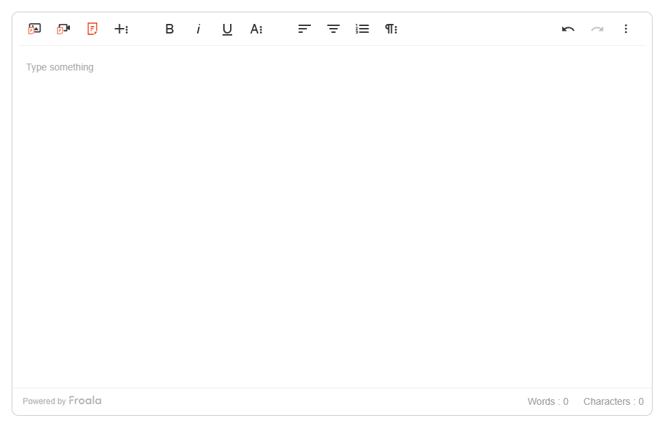 Froala Editor with Filestack buttons