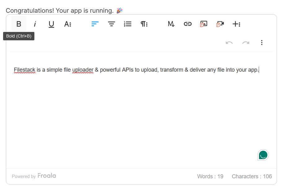 Forala Filestack Integration in Angular
