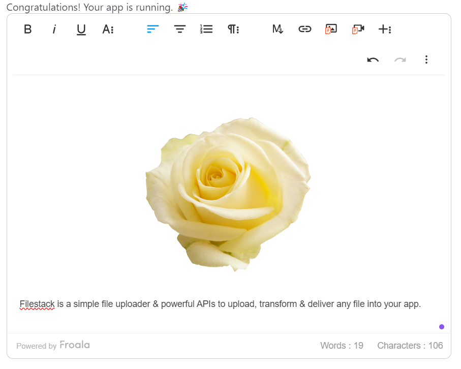 Froala integration with Dropbox