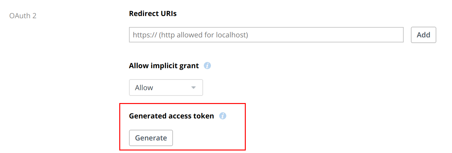 generate access