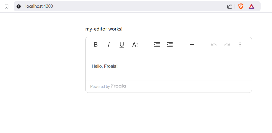 Froala in Angular 19