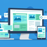 Responsive web design layout showing how to use Bootstrap to build modern, mobile-friendly websites across desktop, tablet, and smartphone screens.
