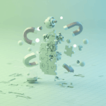 Conceptual 3D illustration of an AI model integration representing DeepSeek API capabilities