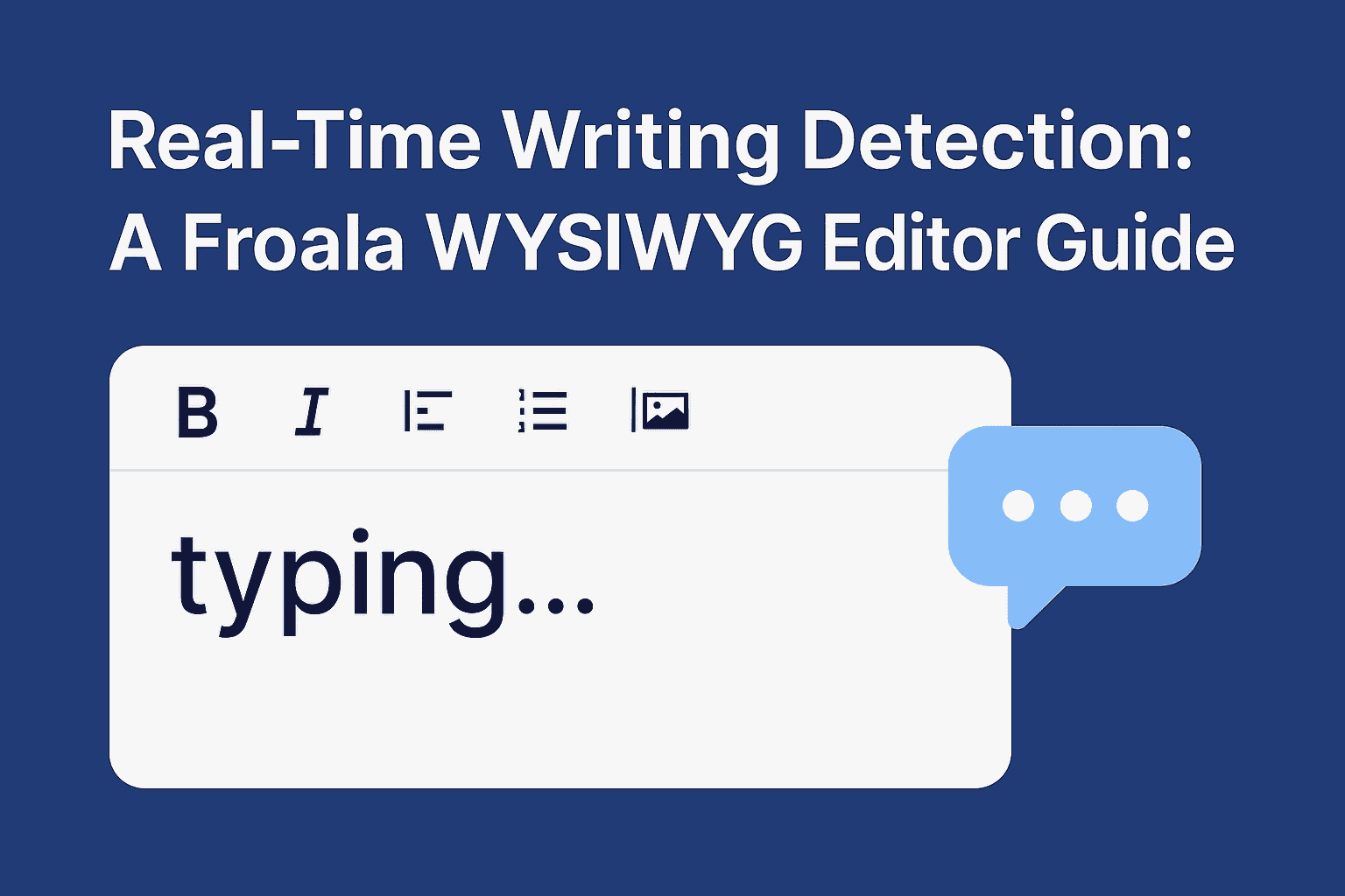 Detect users start typing
