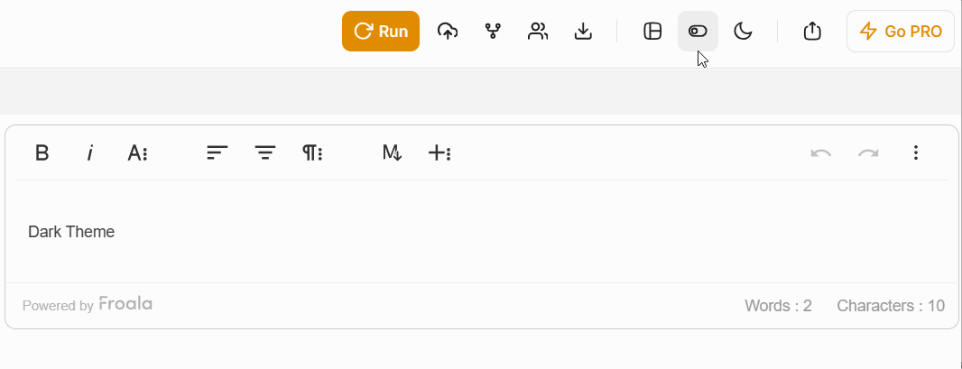 Auto switch between dark and light mode