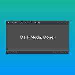 Dark mode text editor
