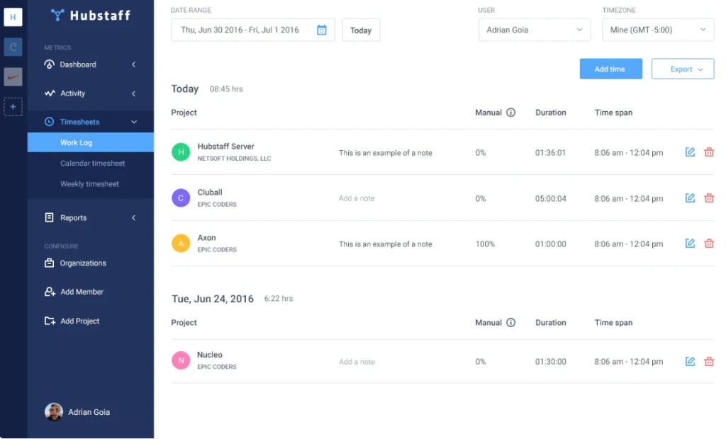 A sample table with a good custom table style from Kontrast Interactive