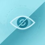 The symbol for content safety (an eye with a diagonal slash across), which is an important part of HTML editor software.