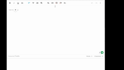 A GIF that shows how drag-and-drop uploads work.