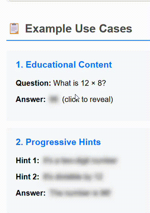 spoiler text use cases