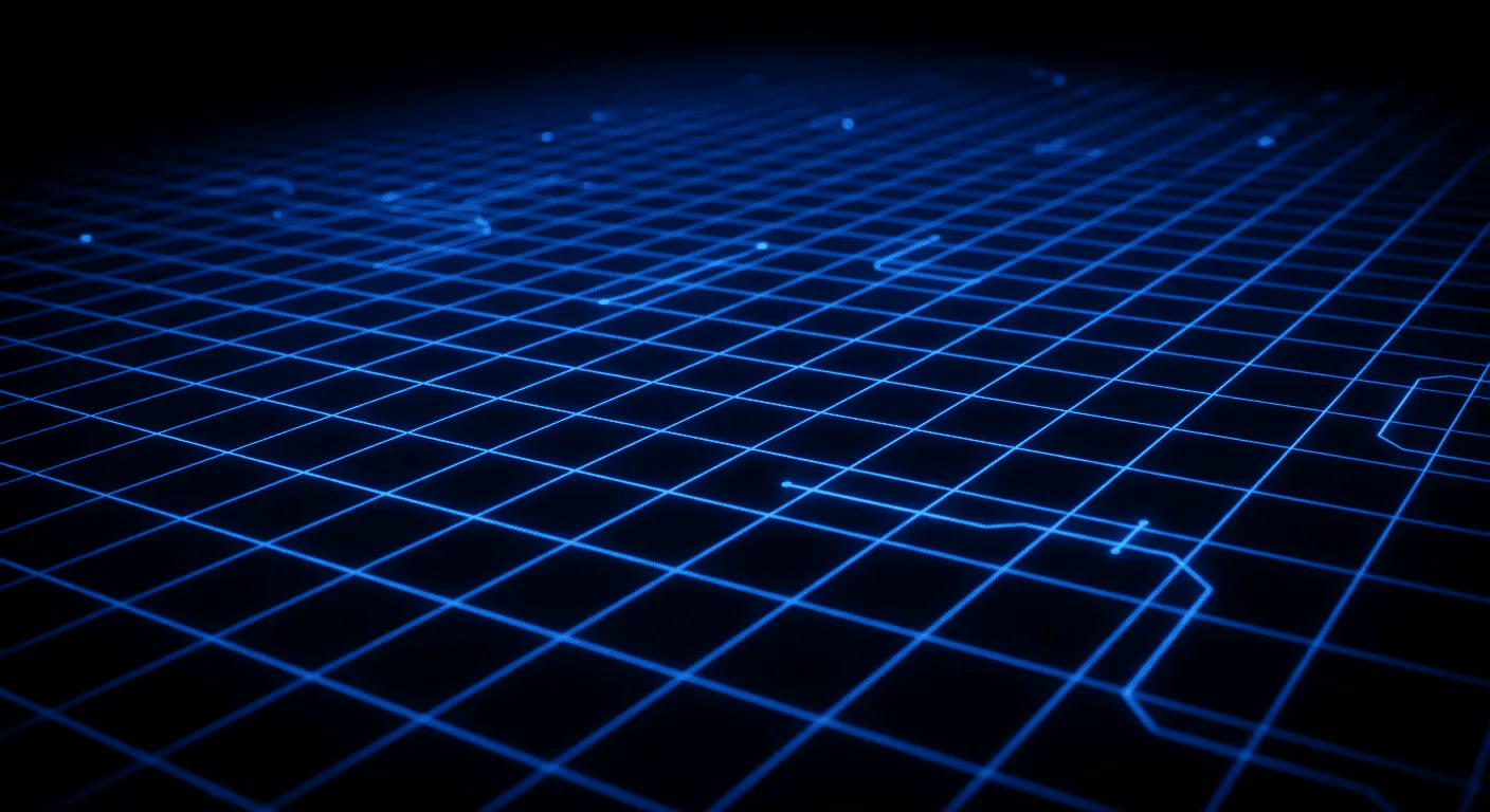 A visual representation of grid lines