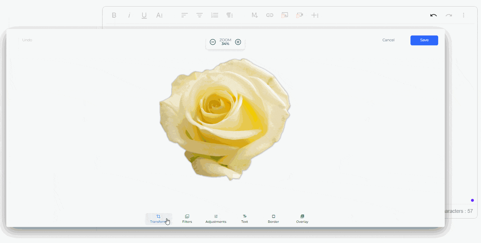 Transformation button 