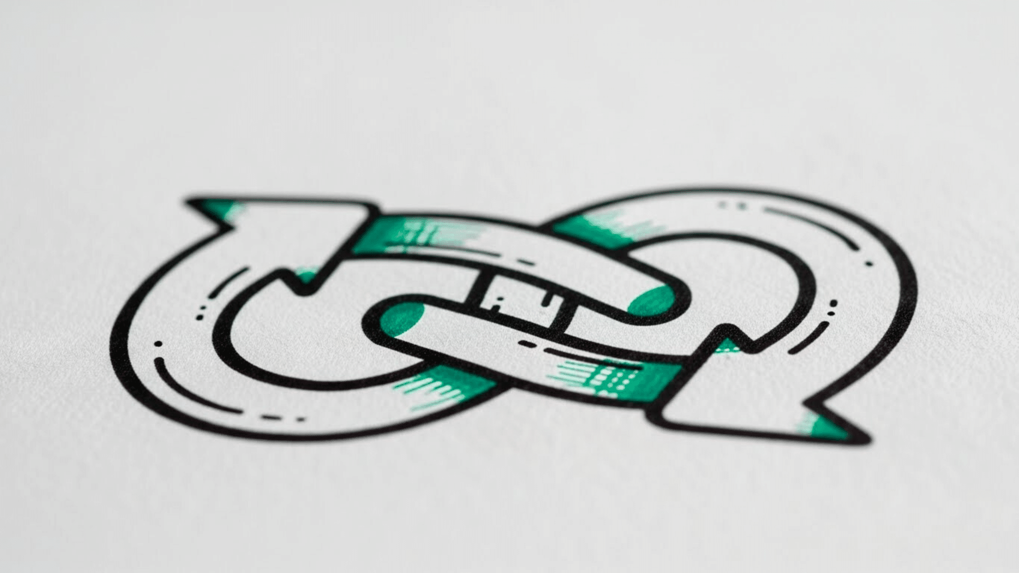 a close up of a logo